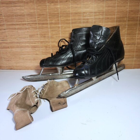 Daoust Canada Vintage Speed Skates Mens 9 Dunnes Lake Placid Blades incl. liners - Picture 12 of 16